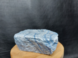 Blauwe kwarts theelicht houder ruw