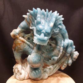 Blue carribean calciet draak full body