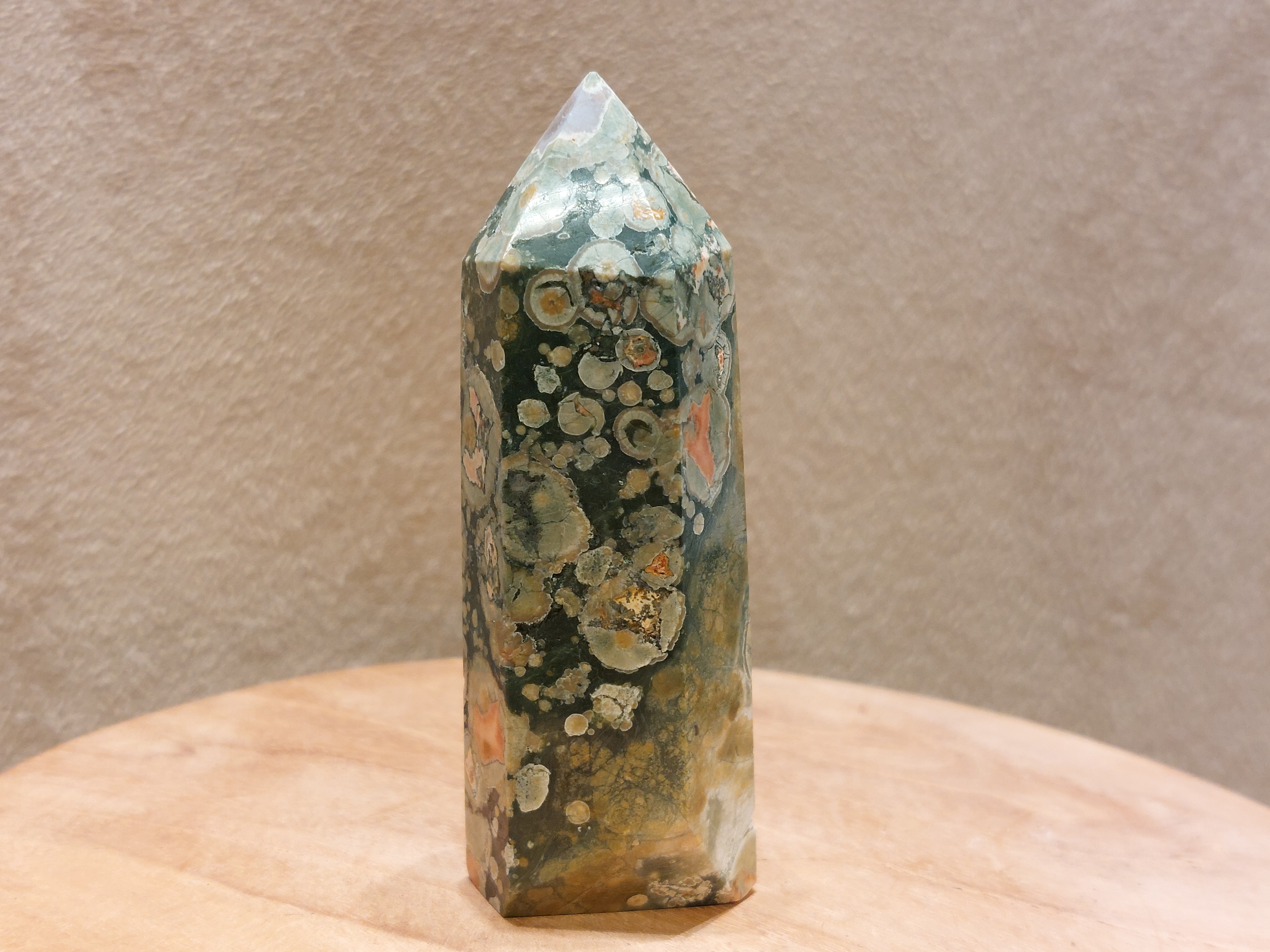 Rhyoliet of regenwoud jaspis punt