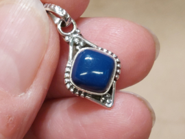 Lapis lazuli hanger in zilver