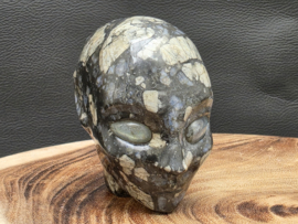 Que sera of vulkaniet elfen being met labradoriet ogen