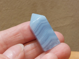 Chalcedoon of blue lace agaat punt
