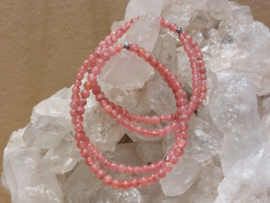 Rhodochrosiet kogelarmband 4mm