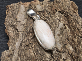 Scolesiet hanger in zilver