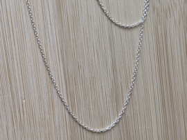 Zilveren ketting 80 cm