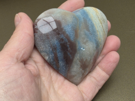 Blauwe paraiba kwarts hart