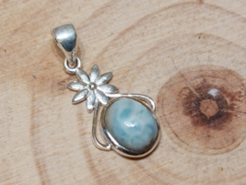 Larimar hanger in zilver