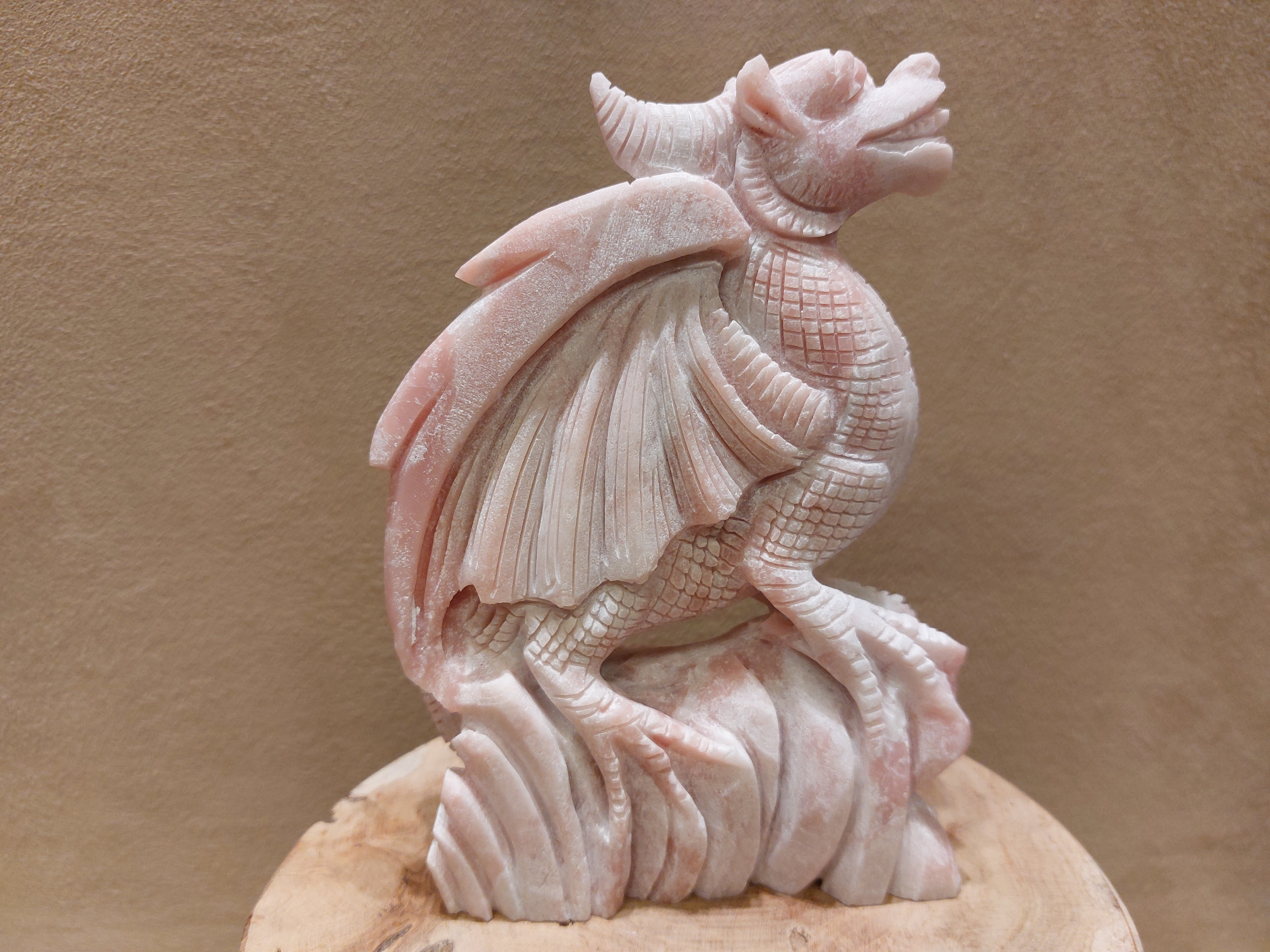 Roze calciet draak full body