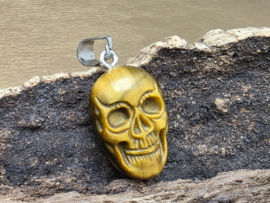 Tijgeroog hanger skullie