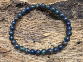 Azuriet malachiet armband 6 mm