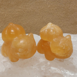 Oranje calciet bulbasaur figuur