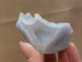 Blauwe chalcedoon of blue lace agaat sculptuur