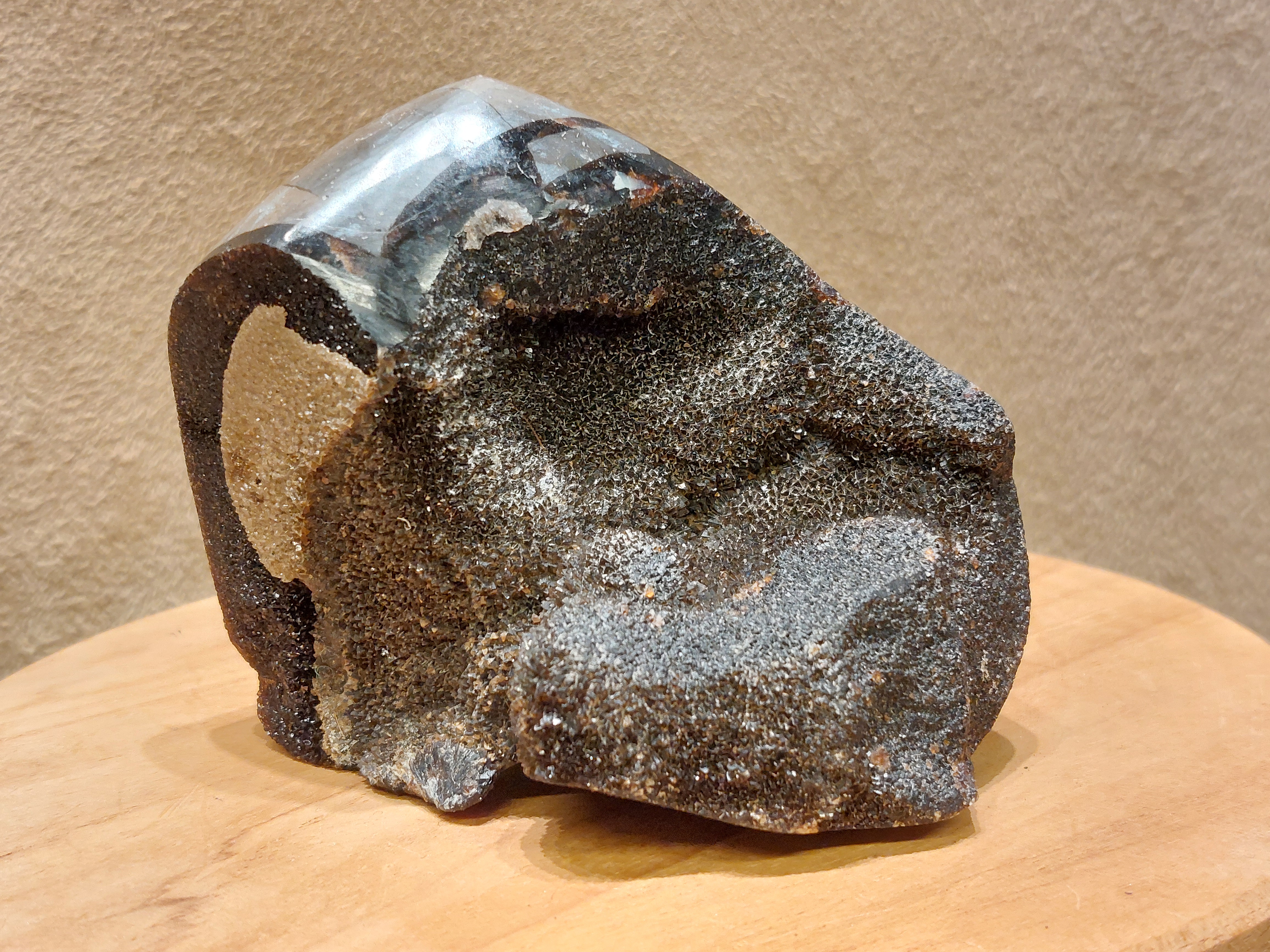 Wilde septarie sculptuur