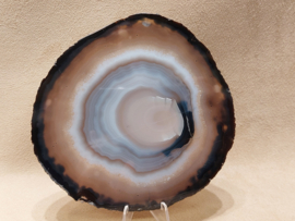 Agaat schijf natuurlijke kleur