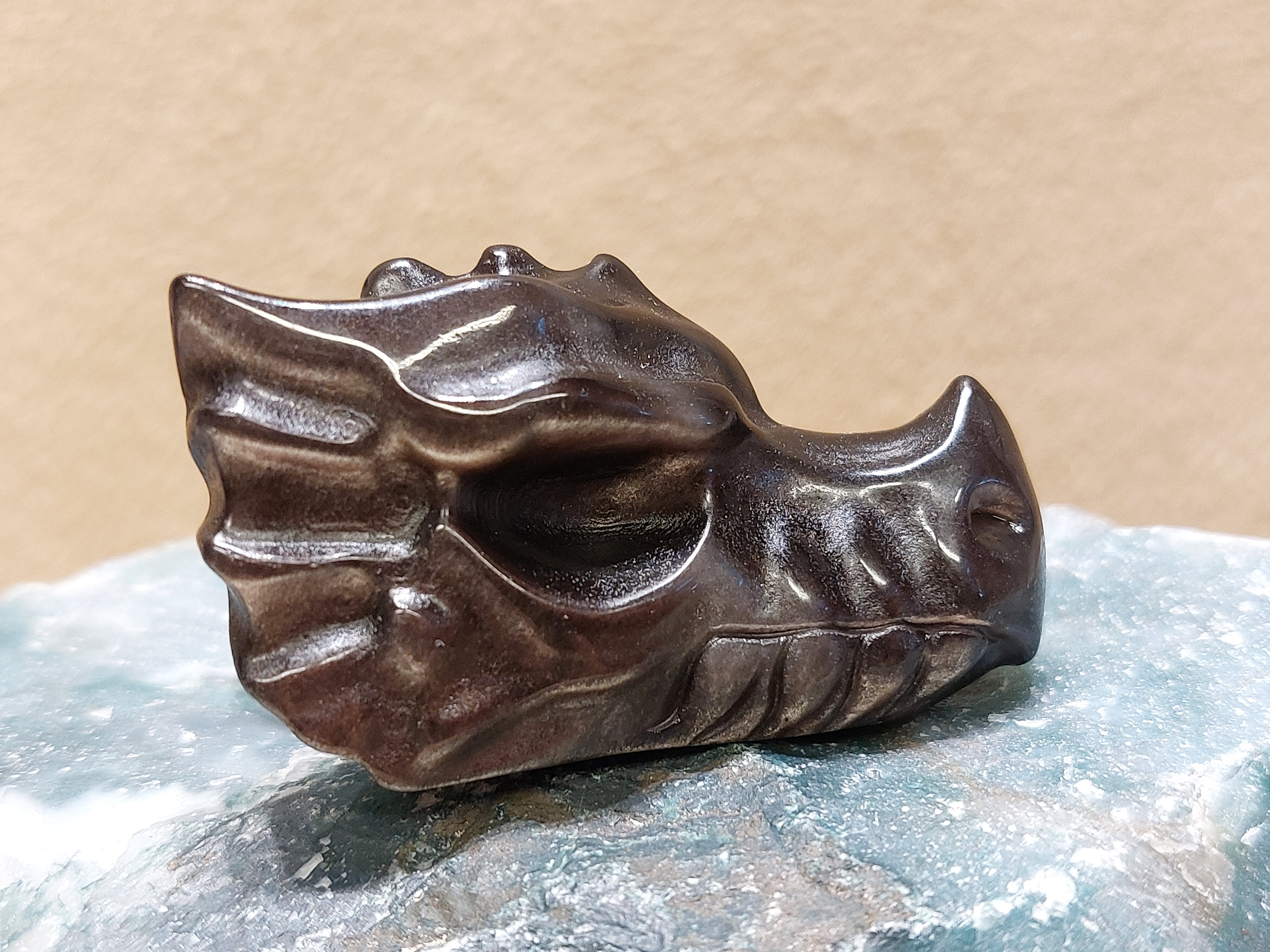 Zilver obsidiaan draak