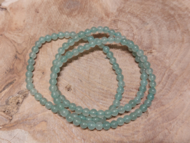 Groene aventurijn kogel armband 4 mm