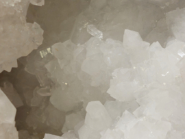 Bergkristal geode set groot