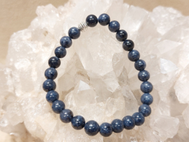 Saffier kogelarmband 7 mm