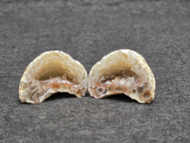 Agaat geode set/paartje