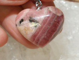 Rhodochrosiet hanger hart