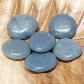 Blauwe kwarts platte steen