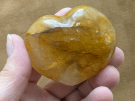Golden healer of limoniet kwarts hart