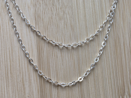 Zilveren ketting 50 cm