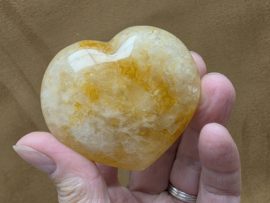 Golden healer of limoniet kwarts hart