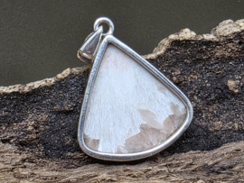 Scolesiet met stilbiet hanger in zilver