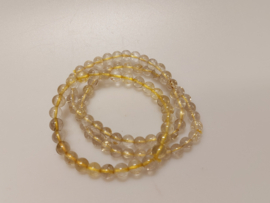Rutielkwarts kogelarmband 6 mm