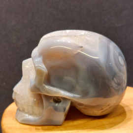 Agaat geode human skull