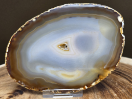 Agaat schijf natuurlijke kleur