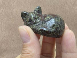 Drakenbloed jaspis slapende kat