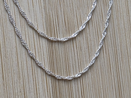 Zilveren ketting 38 cm