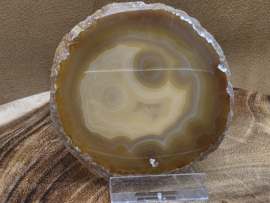 Agaat schijf natuurlijke kleur