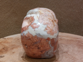 Roze chalcedoon human skull