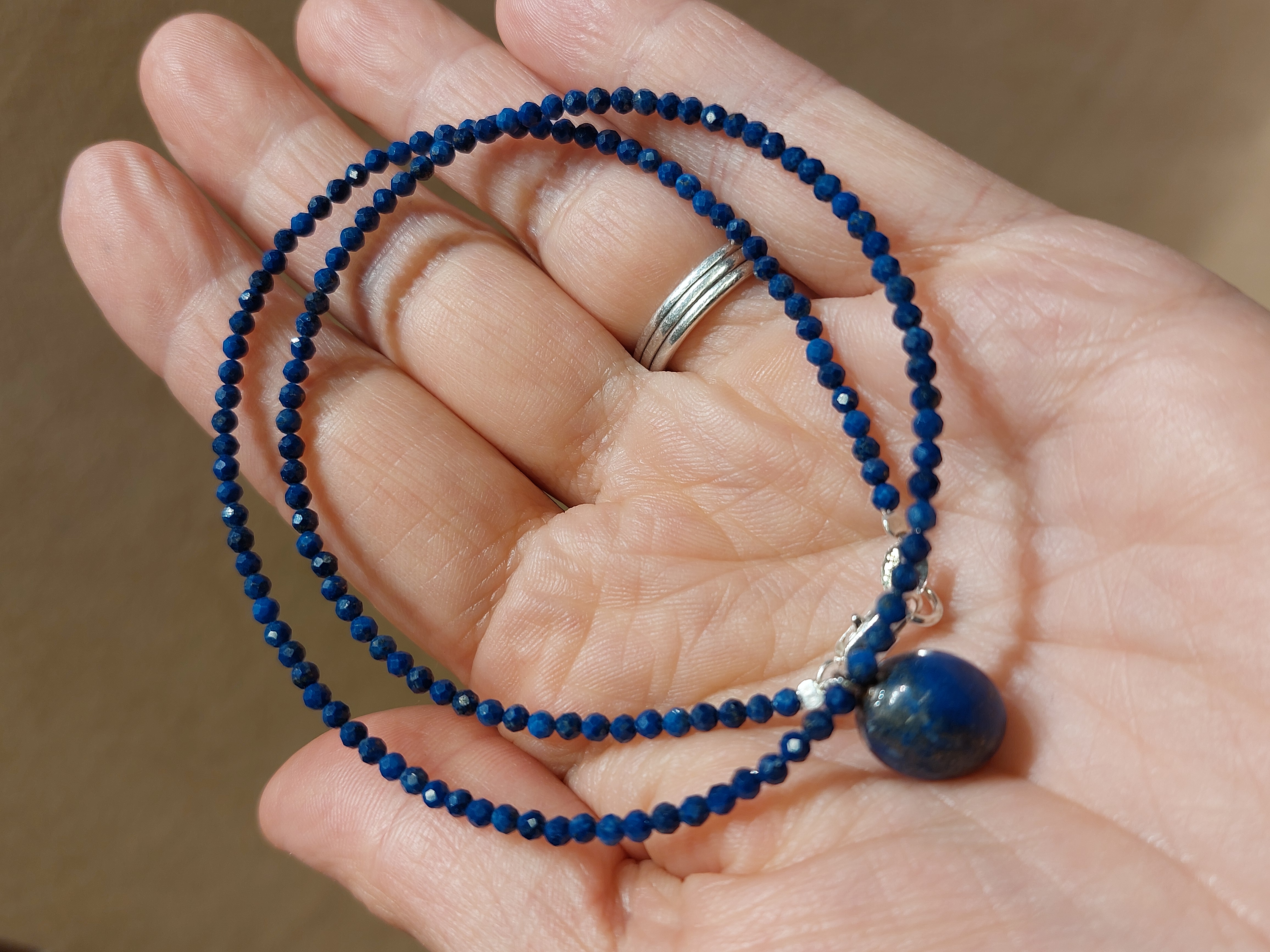 Lapis lazuli ketting met hanger