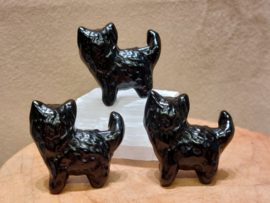 Zwarte obsidiaan kat