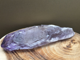 Amethist met rookkwarts punt natuurlijk gevormd