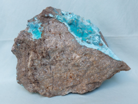 Chrysocolla druzy uit Congo ruw stuk