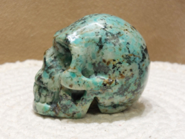Turkoois human skull