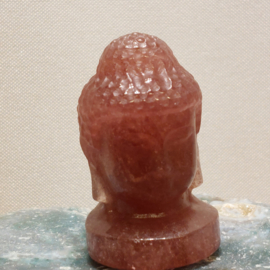 Rode aventurijn boeddha hoofd