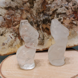 Bergkristal kleine vrouwen torso