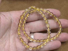 Rutielkwarts armband 6 mm