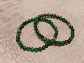 Chroomdiopsiet kogelarmband 5 mm