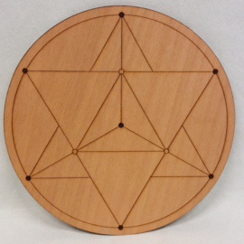 Grid plaat Merkaba 19 cm