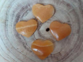 Oranje calciet hart
