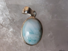 Larimar hanger in zilver