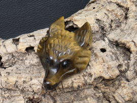 Tijgeroog wolf hanger doorboord