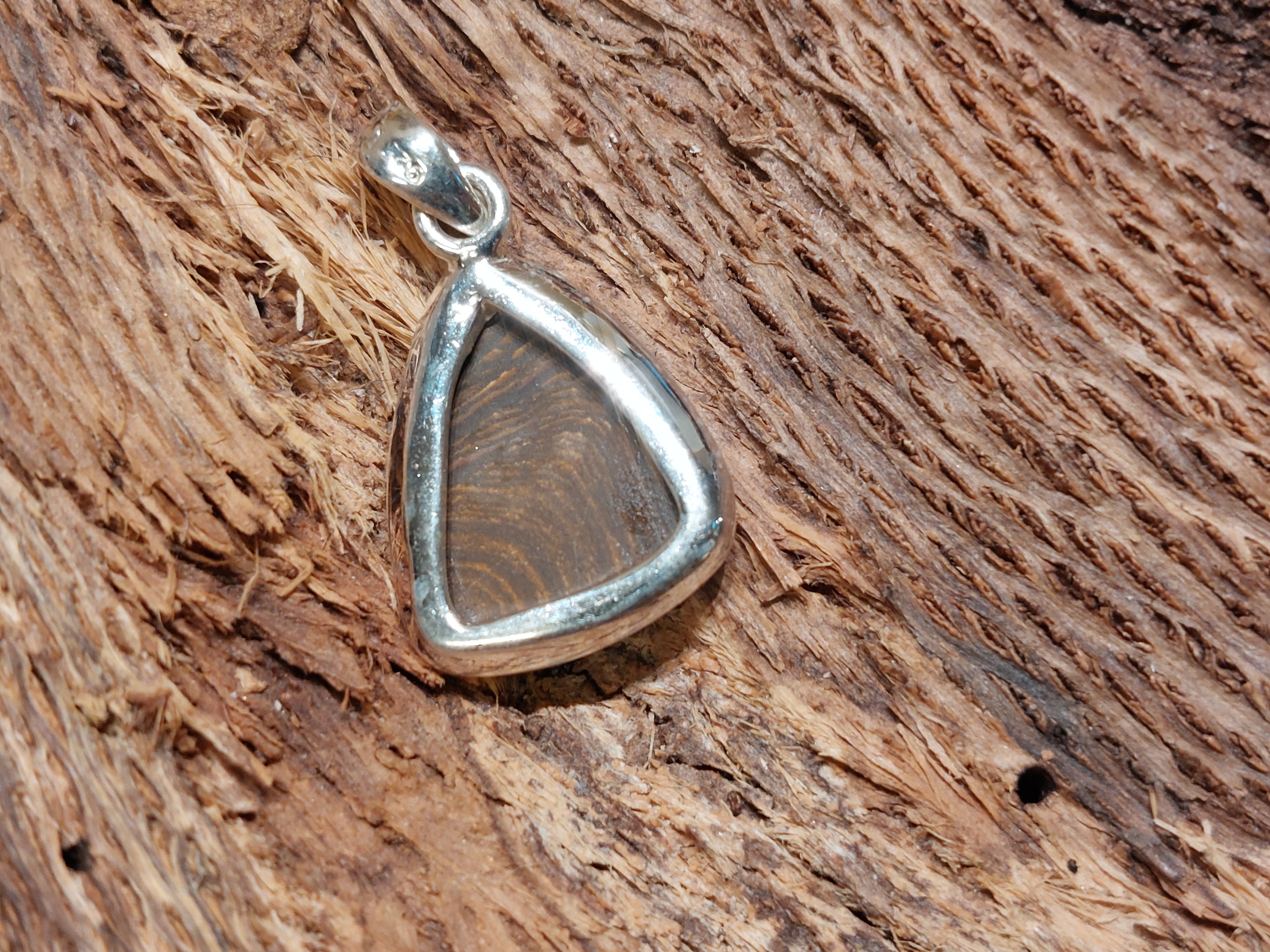 Ethiopisch of welo opaal (doublet) hanger in zilver